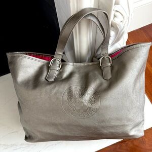 NWOT VINCE CAMUTO Women TOTE Shoulder Bag Metallic Silver